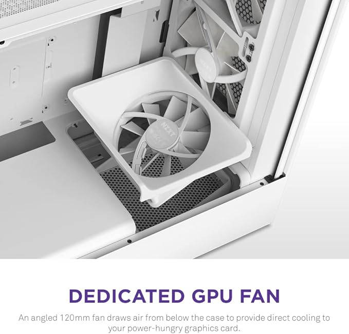 NZXT H5 Flow Edition ATX Mid Tower RGB Case White NZXT H5 Flow Edition ATX Mid Tower RGB Case White
